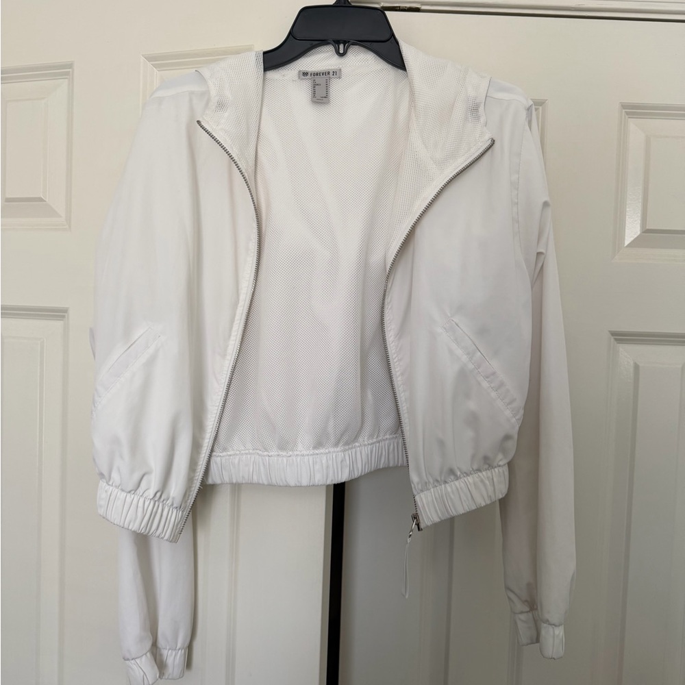 Women's Cropped White Jacket
